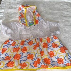 Baby Buns Floral Hooded Cover-Up Beach coverup size toddler 6
